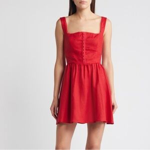 Reformation Sheri Linen Minidress